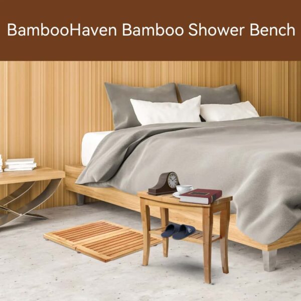 BambooHaven Bamboo Shower Bench - Image 2